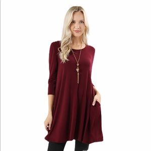 NWOT Zenana Tunic Top!